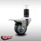 Service Caster 3'' SS Thermoplastic Rubber Swivel 1-5/8'' Expanding Stem Caster Total Lock Brake SCC-SSEXTTL20S314-TPRB-158 - alternate 4